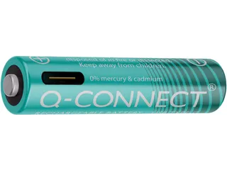 Q-CONNECT USB-C herlaadbare batterijen AAA, blister van 4 stuks - 1