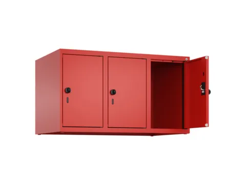 opzetkast,v. locker,3vak.,vak B 300mm,HxBxD 500x900x500mm,draaigrendel