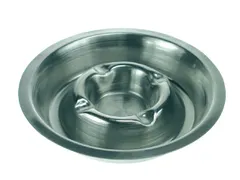 Asbak metaal verchroomd 170mm RVS stapelbaar