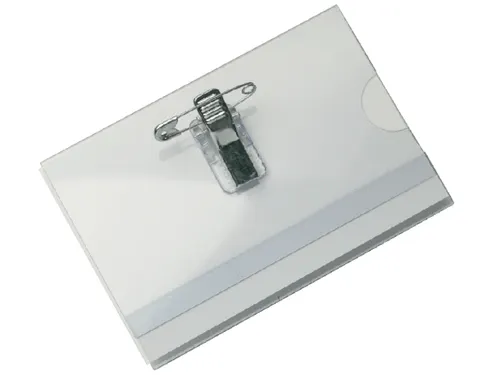 Badge Met Clip En Speld 40x75mm