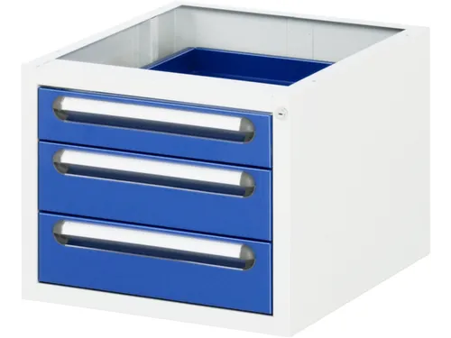 laden-onderbouw,v. werkbank,HxBxD 395x480x600mm,3lade(n)