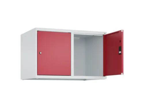 opzetkast,v. locker,2vak.,vak B 400mm,HxBxD 500x800x500mm,vleugeldeur
