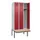 locker met bank,HxBxD 2120x900x815mm,3vak,vak B 300mm,cilinderslot