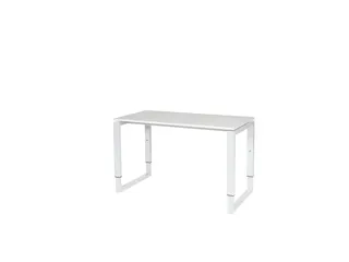 Domino Plus Bureau Hoogte Verstelbaar 1200x600mm Wit 25mm Wit O-Poot - 1