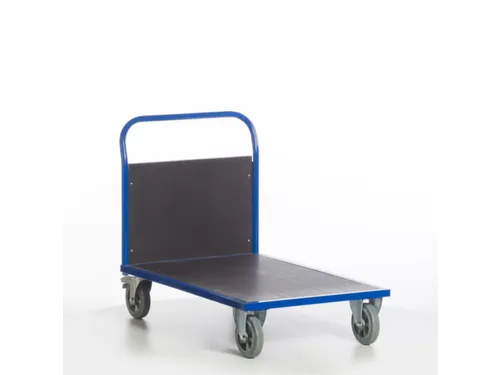 Platformwagen 1000kg Laadvlak Lxb 1200x800mm 1 Kopwand Ral 5010