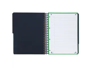 Projectboek Oxford School A4+ lijn 4-gaats 240 pagina's 80gr aqua - 7