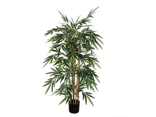 Kunstplant Mica Bamboe in plastic pot 150cm - 6
