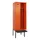 locker met bank,voor scheiding van kleding,HxBxD 2120x600x815mm,2vak