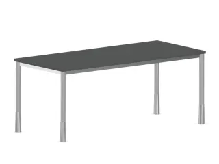 In hoogte verstelbaar bureau,HxBxD 720-840x1800x800mm,MS-donkergrijs - 2