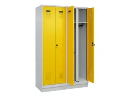 locker voor scheiding van kleding,HxBxD 1950x1200x500mm,4vak