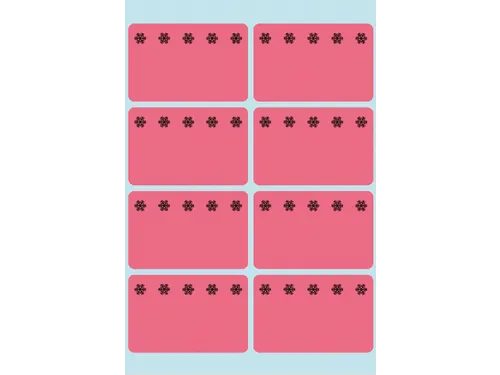 Etiket Herma 3772 26x40mm Diepvries Rood 48 stuks
