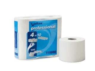 Toiletpapier Professional Cel 2-laags 500vel doos 10x 4 rollen - 1