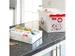 Trousse de premiers secours Q-line avec plateau, blanche et rouge - 40