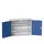 wandkast 800x1050x350mm 2xStalen bodem sokkel Ral 7035 front Ral 5010