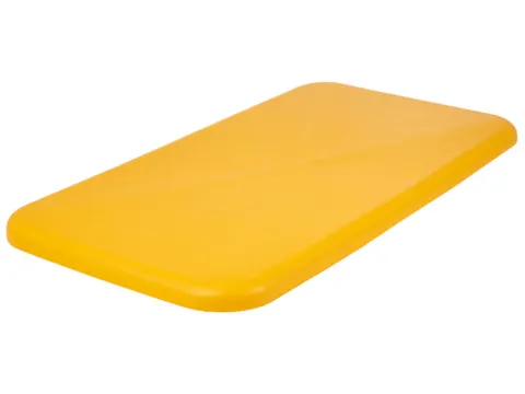 Deksel Voor Verrijdbare Rechthoekige Bak 450 Liter Geel