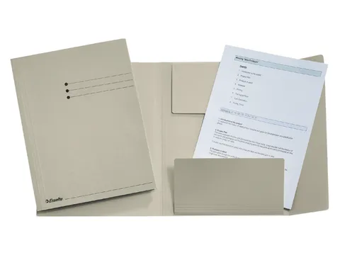 Dossiermap A4 Esselte Manilla 3 kleppen Grijs