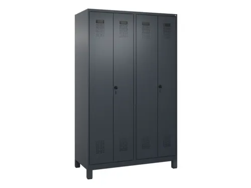 locker voor scheiding van kleding,HxBxD 1950x1200x500mm,4vak