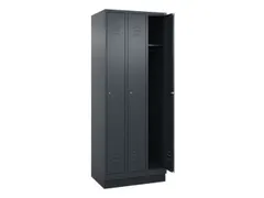 locker,HxBxD 1950x750x500mm,3vak,vak B 250mm,cil.-slot,sokkel