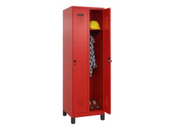 locker,HxBxD 1950x600x500mm,2vak,vak B 300mm,draaigrendel,voeten