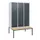 Dubbeldekse dekenkist,HxBxD 1950x1200x815mm,3x2vak.,vak B 400mm