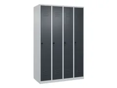 locker voor scheiding van kleding,HxBxD 1850x1200x500mm,4vak