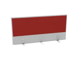 opzetpaneel bureau aanbouw achter MP-lichtgrijs BN4011-rood 1200mm