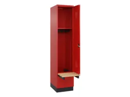locker met bank,HxBxD 1950x400x815mm,1vak,vak B 400mm,cilinderslot