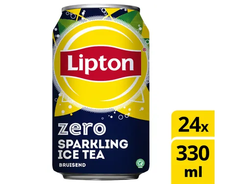 Frisdrank Lipton Ice Tea sparkling zero blik 330ml