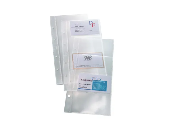 Visitekaarthoes Sigel voor 80 visitekaarten tot 90x58mm