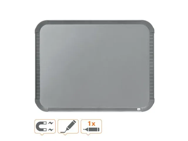 Tableau Blanc Nobo Slim Line 22x28cm Argent