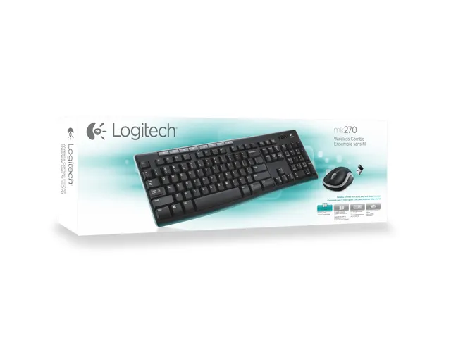 Logitech MK270 Toetsebord + Muis Azerty