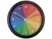 Horloge murale 36cm - Silencieux - Noir/Multicolore - Plastique - nXt