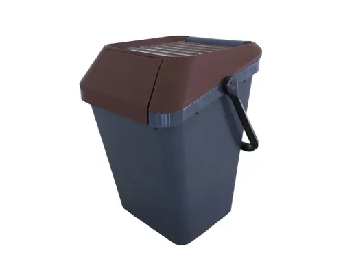 Easymax Afvalbak 45 Liter Grijs Bruin