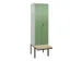 locker voor scheiding van kleding,HxBxD 2120x600x815mm,2vak