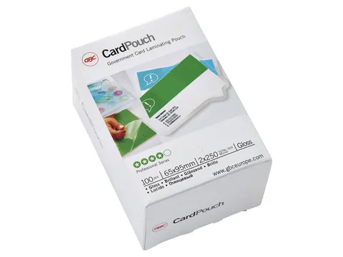 Pochette de plastification GBC carte 65x95mm 250 microns 100pcs