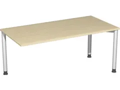 koppelelement voor bureau,HxBxD 680-800x1600x800mm,blad esdoorn,hoekig