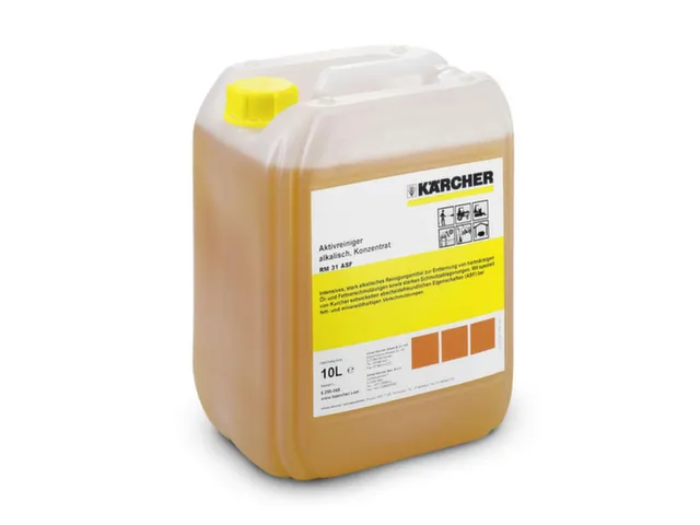 Olie- en vetverwijderaar,v. hogedrukreiniger,10l jerrycan,pH-waarde 13