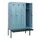 locker met bank,HxBxD 1950x1200x815mm,4vak,vak B 300mm,draaigrendel