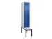 armoire vestiaire avec banc noir et blanc,HxlxP 2120x400x815mm