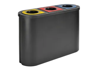 Vepabins Afvalscheidingsunit Triomf 3 Afvalstromen Zwart 135 Liter - 1
