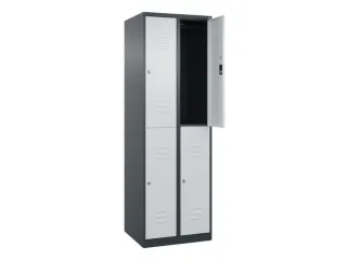 dubbeldekse locker,HxBxD 1850x600x500mm,2x2vak.,vak B 300mm - 2