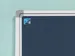 Prikbord Bulletin Blauw 120x240cm Softline Profiel 16mm