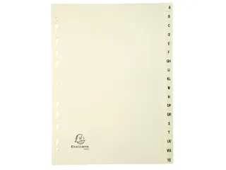 Tabbladen karton 155 g 18 tabs A-Z ivoor - 2