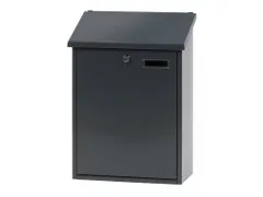 Wandbrievenbus, H 44,5 Cm Antraciet Staal