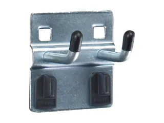 dubbele haak,v. perfoplaat,L 25mm - 2