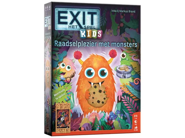 999Games Breinbreker Spel EXIT Kids Raadselplezier met Monsters 5+