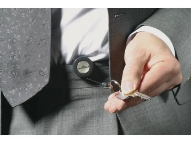 Afrolmechanisme Durable 8222 met sleutelring 80cm antraciet