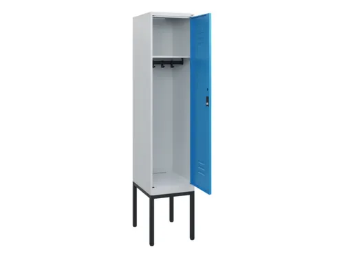 locker,HxBxD 1950x400x500mm,1vak,vak B 400mm,cil.-slot,voetonderstel