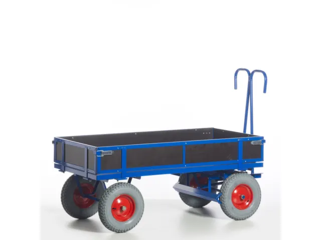 Chariot à Avant-train Pivotant Force 1t Plateau Lxl 1560x760mm Ridell