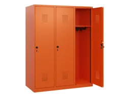schoollocker,HxBxD 1530x1200x500mm,3vak,vak B 400mm,draaigrendel